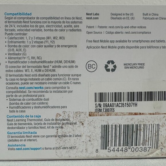 Google Nest Smart WiFi Learning Thermostat (3rd Generation) – Stainless Steel - Picture 6 of 10